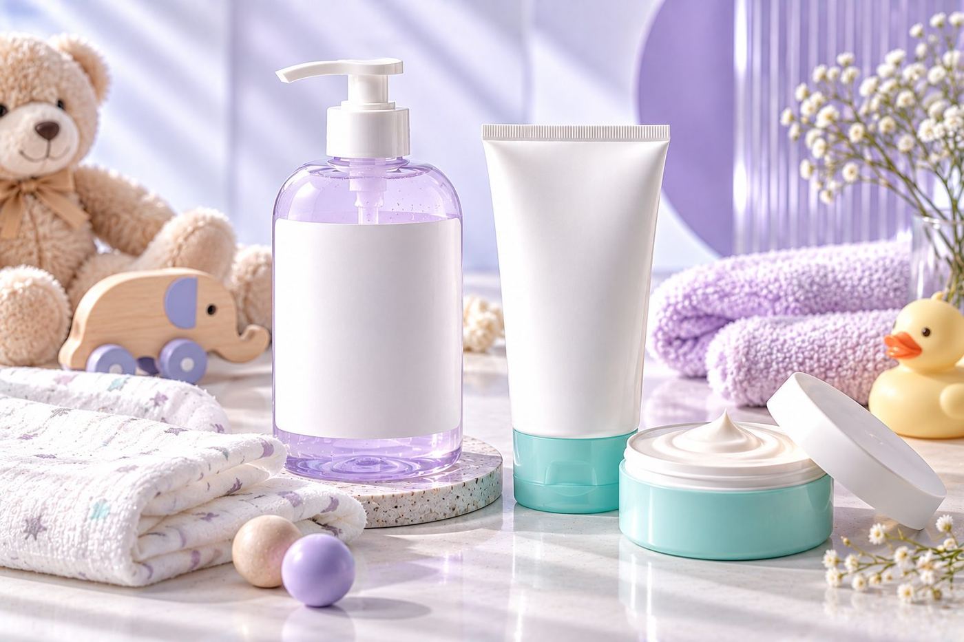CSL baby and kids care development: gentle baby wash, lotion and nappy cream
