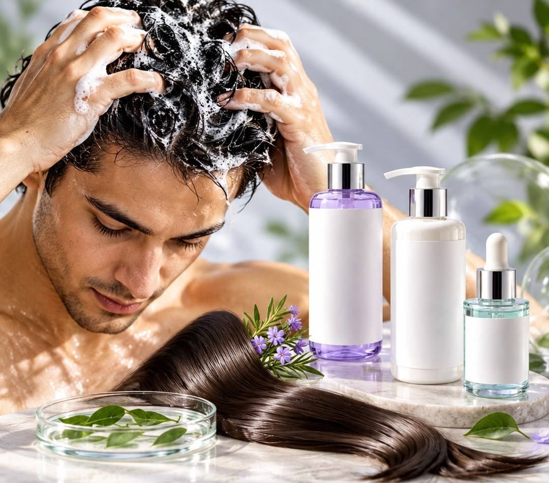 Hair & scalp care: Shampoo, conditioner, serums, oils