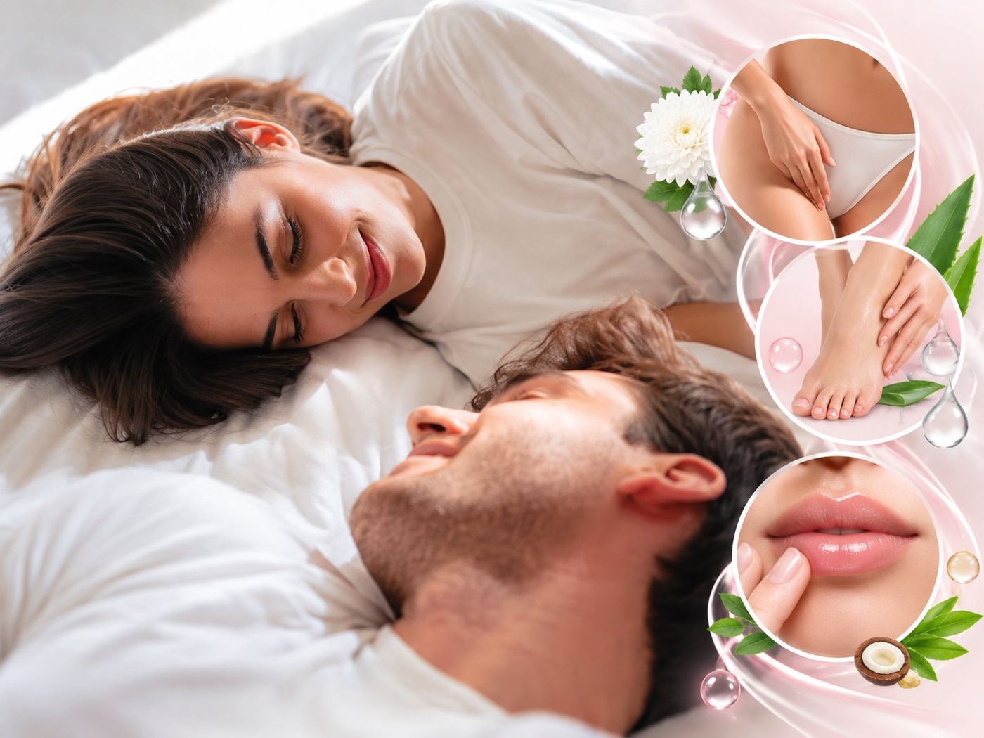 CSL intimate, foot and lip care science: gentle care products for sensitive intimate skin, feet and lips, with aloe, chamomile and coconut